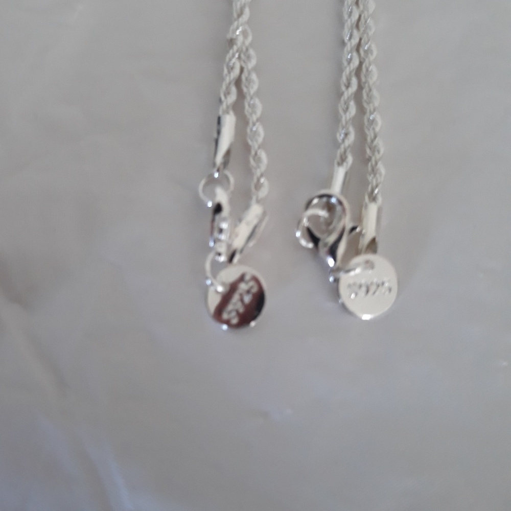 Luxury Men's Women 925 Silver 2MM Necklace - Picture 6 of 6